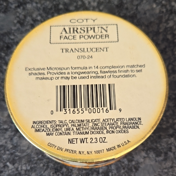 Coty Airspun Translucent 070-24 Face Powder Sealed - Picture 2 of 7